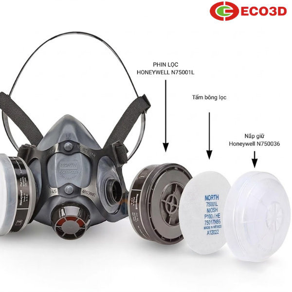 Phin lọc hơi hữu cơ N75001L